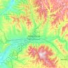Ulan Bator topographic map, elevation, terrain