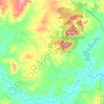 Baw Baw topographic map, elevation, terrain