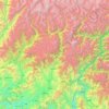 Swat District topographic map, elevation, terrain
