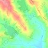 Hollowell topographic map, elevation, terrain