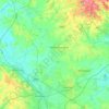 Hinckley and Bosworth topographic map, elevation, terrain