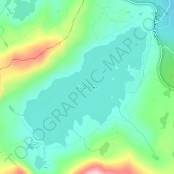 Gold Lake topographic map, elevation, terrain