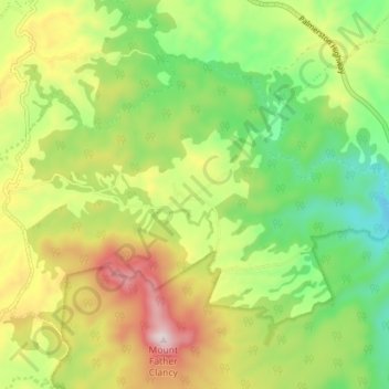 Middlebrook topographic map, elevation, terrain