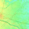 Burdwan - II topographic map, elevation, terrain