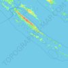 Kornati National Park topographic map, elevation, terrain