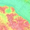 Gennes-Val-de-Loire topographic map, elevation, terrain