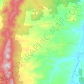 Harolds Cross topographic map, elevation, terrain