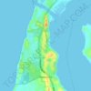 Dawesville topographic map, elevation, terrain