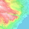 Riserva naturale orientata Cavagrande del Cassibile topographic map, elevation, terrain
