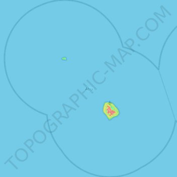 Atiu topographic map, elevation, terrain