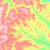 Town of Jasper topographic map, elevation, terrain