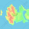 Isla Kotelny topographic map, elevation, terrain