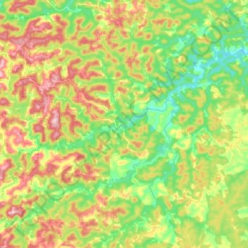 Japu topographic map, elevation, terrain