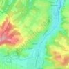 Oberwil topographic map, elevation, terrain