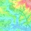 Crowhurst topographic map, elevation, terrain