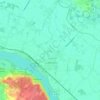 La Ménitré topographic map, elevation, terrain