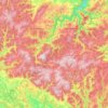 Thüringer Schiefergebirge topographic map, elevation, terrain