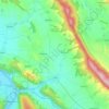Halle topographic map, elevation, terrain