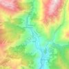 Dana topographic map, elevation, terrain