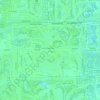 Golf topographic map, elevation, terrain