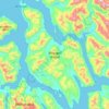 Wrangell Island topographic map, elevation, terrain