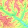 East Garston topographic map, elevation, terrain