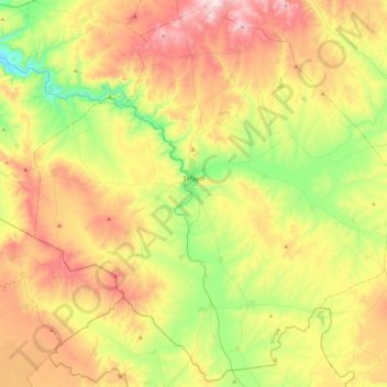 Şefaatli topographic map, elevation, terrain