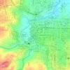 Paminggir topographic map, elevation, terrain