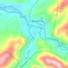 Damascus topographic map, elevation, terrain