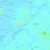 Selakau Timur topographic map, elevation, terrain