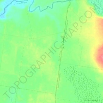 Taroon topographic map, elevation, terrain