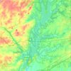 Jordan Lake topographic map, elevation, terrain