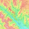 Hekou Yao Autonomous County topographic map, elevation, terrain