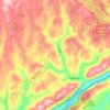 Hunlock Township topographic map, elevation, terrain