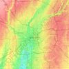 Indianapolis topographic map, elevation, terrain