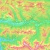 Malborghetto Valbruna topographic map, elevation, terrain