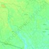 Srinagar topographic map, elevation, terrain