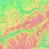 Berner Alpen topographic map, elevation, terrain