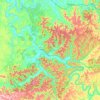 Estill County topographic map, elevation, terrain