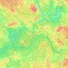 Valkas novads topographic map, elevation, terrain