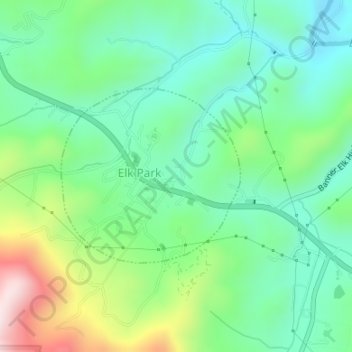 Elk Park topographic map, elevation, terrain