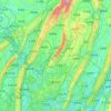 Yubei District topographic map, elevation, terrain