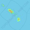 Saint Kitts and Nevis topographic map, elevation, terrain