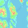 Isla Millard topographic map, elevation, terrain