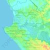 Sungai Serut topographic map, elevation, terrain