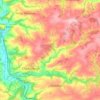 Chulmleigh topographic map, elevation, terrain