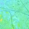 Guntur topographic map, elevation, terrain