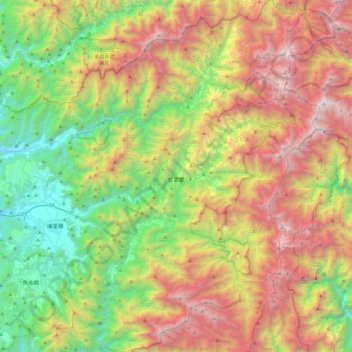 Renai Township topographic map, elevation, terrain