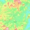 Ouro Verde de Minas topographic map, elevation, terrain