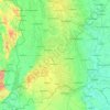 Bács-Kiskun topographic map, elevation, terrain